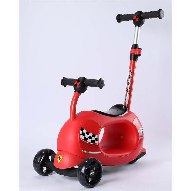 FERRARI 4v1 TWIST SCOOTER FXK92-1 multifunkční koloběžka černá, červená FERRARI 4v1 TWIST SCOOTER FXK92-1 multifunkční koloběžka černá, červená